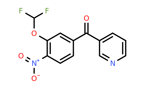 1261678-41-4 | 3-(3-(Difluoromethoxy)-4-nitrobenzoyl)pyridine