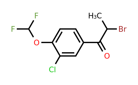 1261679-02-0 | 2-Bromo-3'-chloro-4'-(difluoromethoxy)propiophenone