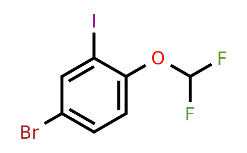 1261679-49-5 | 4-Bromo-1-(difluoromethoxy)-2-iodobenzene