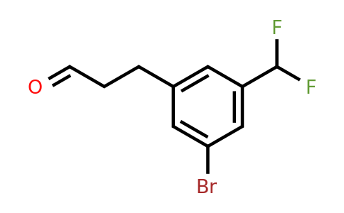 3-(3'-Bromo-5'-(difluoromethyl)phenyl)propionaldehyde