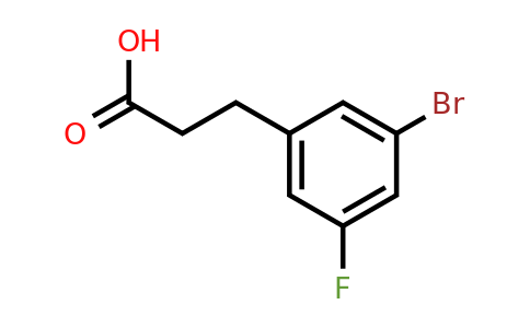 1261680-57-2 | 3-(3'-Bromo-5'-fluorophenyl)propionic acid