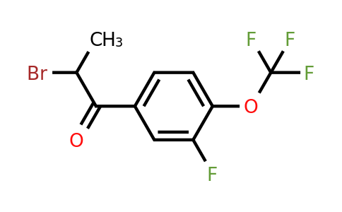 1261680-66-3 | 2-Bromo-3'-fluoro-4'-(trifluoromethoxy)propiophenone
