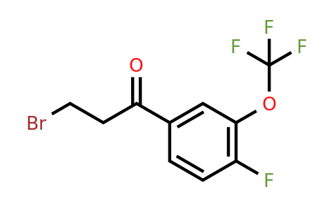 1261680-73-2 | 3-Bromo-4'-fluoro-3'-(trifluoromethoxy)propiophenone