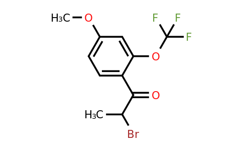 1261681-49-5 | 2-Bromo-4'-methoxy-2'-(trifluoromethoxy)propiophenone