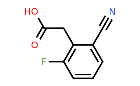1261682-66-9 | 2-Cyano-6-fluorophenylacetic acid