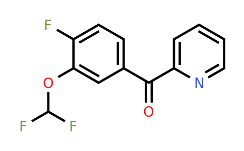 1261682-79-4 | 2-(4-Fluoro-3-(difluoromethoxy)benzoyl)pyridine