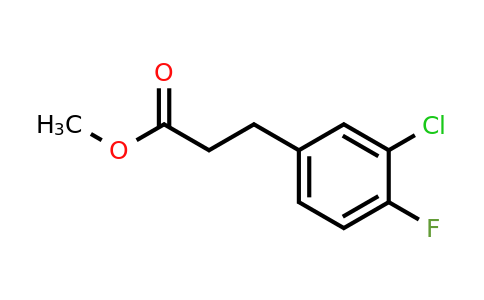 1261683-55-9 | Methyl 3-(3'-chloro-4'-fluorophenyl)propionate