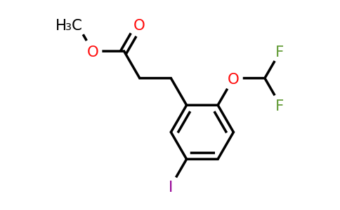 1261684-77-8 | Methyl 3-(2'-(difluoromethoxy)-5'-iodophenyl)propionate