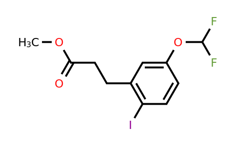 1261684-82-5 | Methyl 3-(5'-(difluoromethoxy)-2'-iodophenyl)propionate