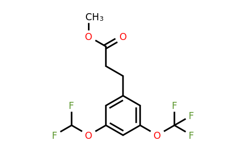 1261684-95-0 | Methyl 3-(3'-(difluoromethoxy)-5'-(trifluoromethoxy)phenyl)propionate