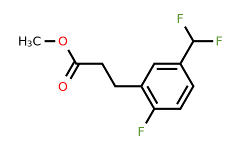 1261685-00-0 | Methyl 3-(5'-(difluoromethyl)-2'-fluorophenyl)propionate