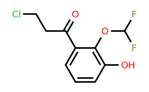 1261685-36-2 | 3-Chloro-2'-(difluoromethoxy)-3'-hydroxypropiophenone
