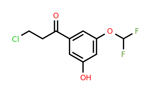 1261685-38-4 | 3-Chloro-3'-(difluoromethoxy)-5'-hydroxypropiophenone