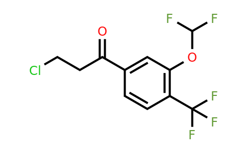 1261685-49-7 | 3-Chloro-3'-(difluoromethoxy)-4'-(trifluoromethyl)propiophenone