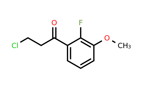 1261685-93-1 | 3-Chloro-2'-fluoro-3'-methoxypropiophenone