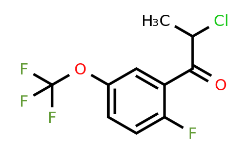 1261686-01-4 | 2-Chloro-2'-fluoro-5'-(trifluoromethoxy)propiophenone
