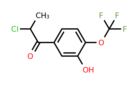 1261686-25-2 | 2-Chloro-3'-hydroxy-4'-(trifluoromethoxy)propiophenone