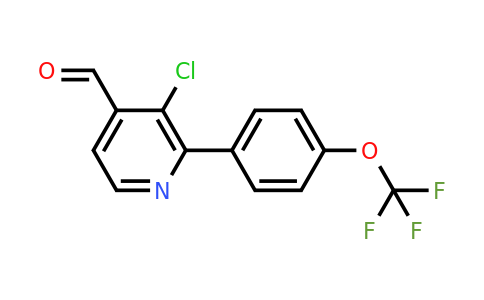 1261687-43-7 | 3-Chloro-2-(4-(trifluoromethoxy)phenyl)isonicotinaldehyde