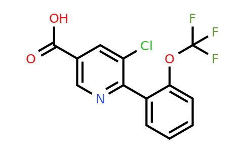 1261687-61-9 | 5-Chloro-6-(2-(trifluoromethoxy)phenyl)nicotinic acid