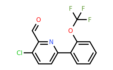 1261687-66-4 | 3-Chloro-6-(2-(trifluoromethoxy)phenyl)picolinaldehyde