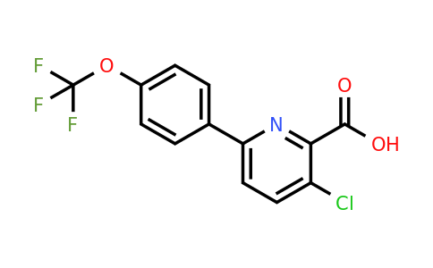 1261687-90-4 | 3-Chloro-6-(4-(trifluoromethoxy)phenyl)picolinic acid