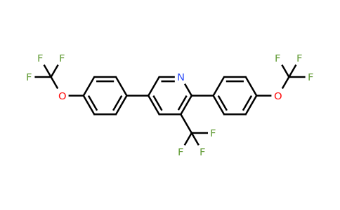 1261723-47-0 | 2,5-Bis(4-(trifluoromethoxy)phenyl)-3-(trifluoromethyl)pyridine