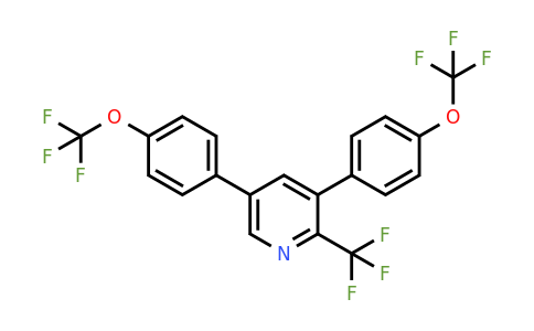 1261723-48-1 | 3,5-Bis(4-(trifluoromethoxy)phenyl)-2-(trifluoromethyl)pyridine