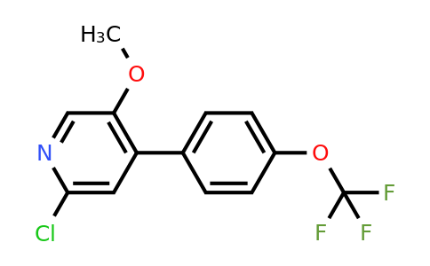 1261723-99-2 | 2-Chloro-5-methoxy-4-(4-(trifluoromethoxy)phenyl)pyridine