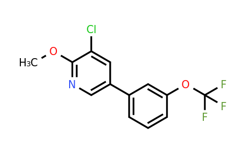 1261724-02-0 | 3-Chloro-2-methoxy-5-(3-(trifluoromethoxy)phenyl)pyridine