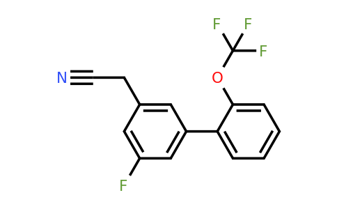 1261724-41-7 | 5-Fluoro-2'-(trifluoromethoxy)biphenyl-3-acetonitrile