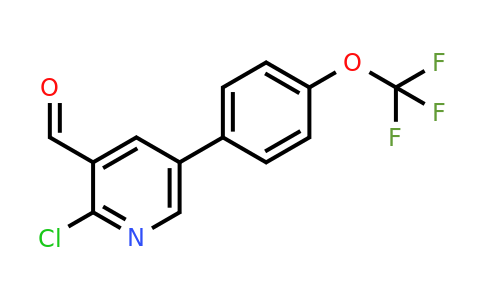 1261724-92-8 | 2-Chloro-5-(4-(trifluoromethoxy)phenyl)nicotinaldehyde