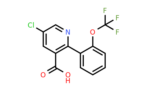 1261724-99-5 | 5-Chloro-2-(2-(trifluoromethoxy)phenyl)nicotinic acid