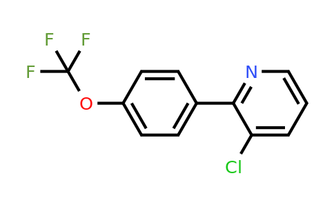1261725-02-3 | 3-Chloro-2-(4-(trifluoromethoxy)phenyl)pyridine