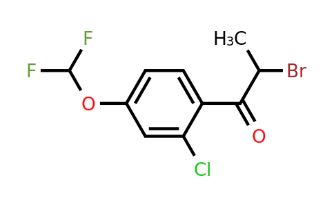 1261725-05-6 | 2-Bromo-2'-chloro-4'-(difluoromethoxy)propiophenone