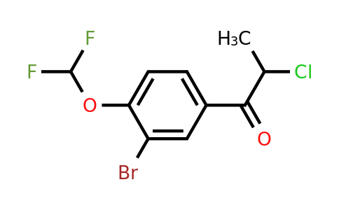 1261725-08-9 | 3'-Bromo-2-chloro-4'-(difluoromethoxy)propiophenone