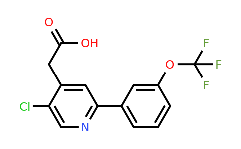 1261725-11-4 | 5-Chloro-2-(3-(trifluoromethoxy)phenyl)pyridine-4-acetic acid