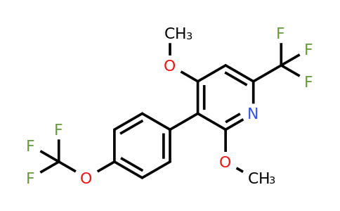 1261725-84-1 | 2,4-Dimethoxy-3-(4-(trifluoromethoxy)phenyl)-6-(trifluoromethyl)pyridine