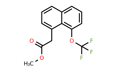 1261725-87-4 | Methyl 1-(trifluoromethoxy)naphthalene-8-acetate