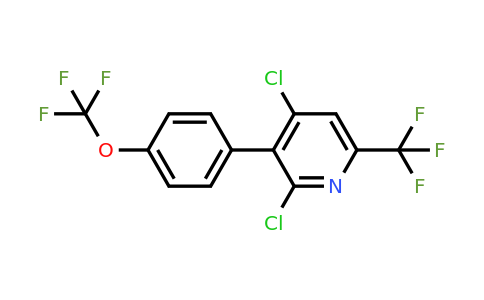 1261726-98-0 | 2,4-Dichloro-3-(4-(trifluoromethoxy)phenyl)-6-(trifluoromethyl)pyridine