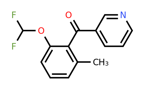 1261729-12-7 | 3-(2-(Difluoromethoxy)-6-methylbenzoyl)pyridine