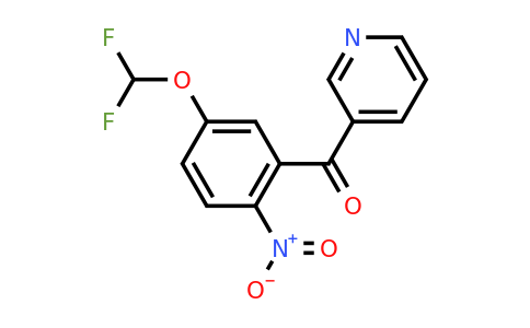 1261729-16-1 | 3-(5-(Difluoromethoxy)-2-nitrobenzoyl)pyridine