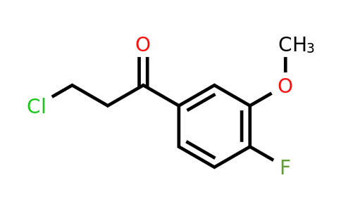 1261729-40-1 | 3-Chloro-4'-fluoro-3'-methoxypropiophenone