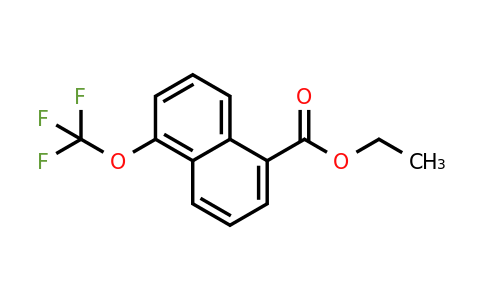 1261729-43-4 | Ethyl 1-(trifluoromethoxy)naphthalene-5-carboxylate