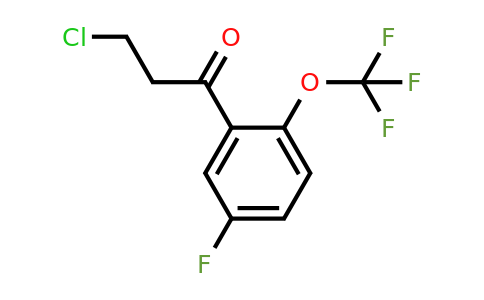 1261729-96-7 | 3-Chloro-5'-fluoro-2'-(trifluoromethoxy)propiophenone