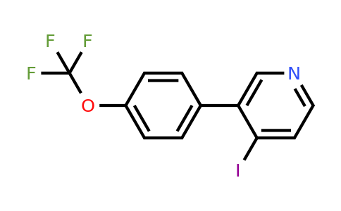 1261730-43-1 | 4-Iodo-3-(4-(trifluoromethoxy)phenyl)pyridine