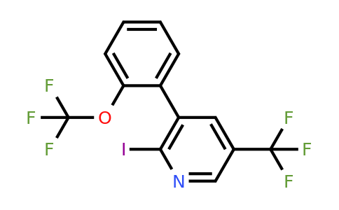 1261730-52-2 | 2-Iodo-3-(2-(trifluoromethoxy)phenyl)-5-(trifluoromethyl)pyridine