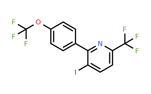 1261730-61-3 | 3-Iodo-2-(4-(trifluoromethoxy)phenyl)-6-(trifluoromethyl)pyridine