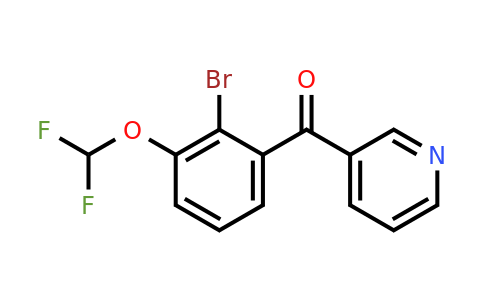 1261732-50-6 | 3-(2-Bromo-3-(difluoromethoxy)benzoyl)pyridine