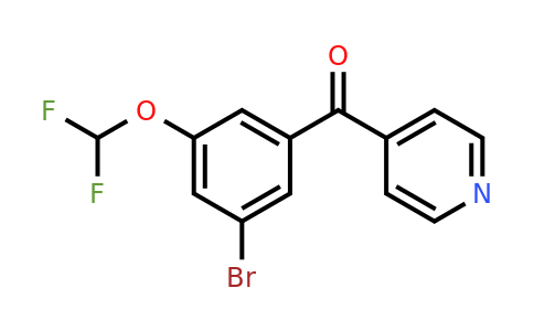 1261732-60-8 | 4-(3-Bromo-5-(difluoromethoxy)benzoyl)pyridine