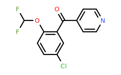 1261733-94-1 | 4-(5-Chloro-2-(difluoromethoxy)benzoyl)pyridine